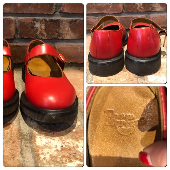 red doc marten mary janes